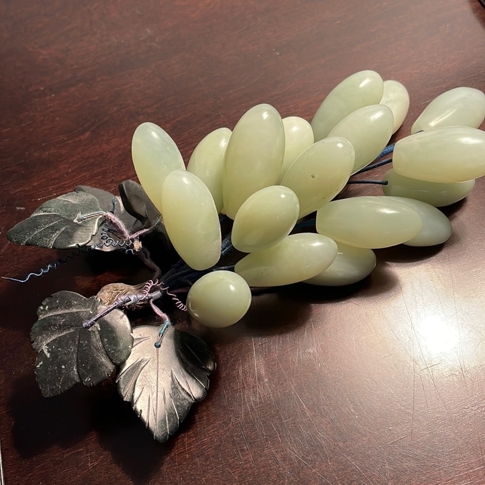 Rare vintage stone grapes cluster